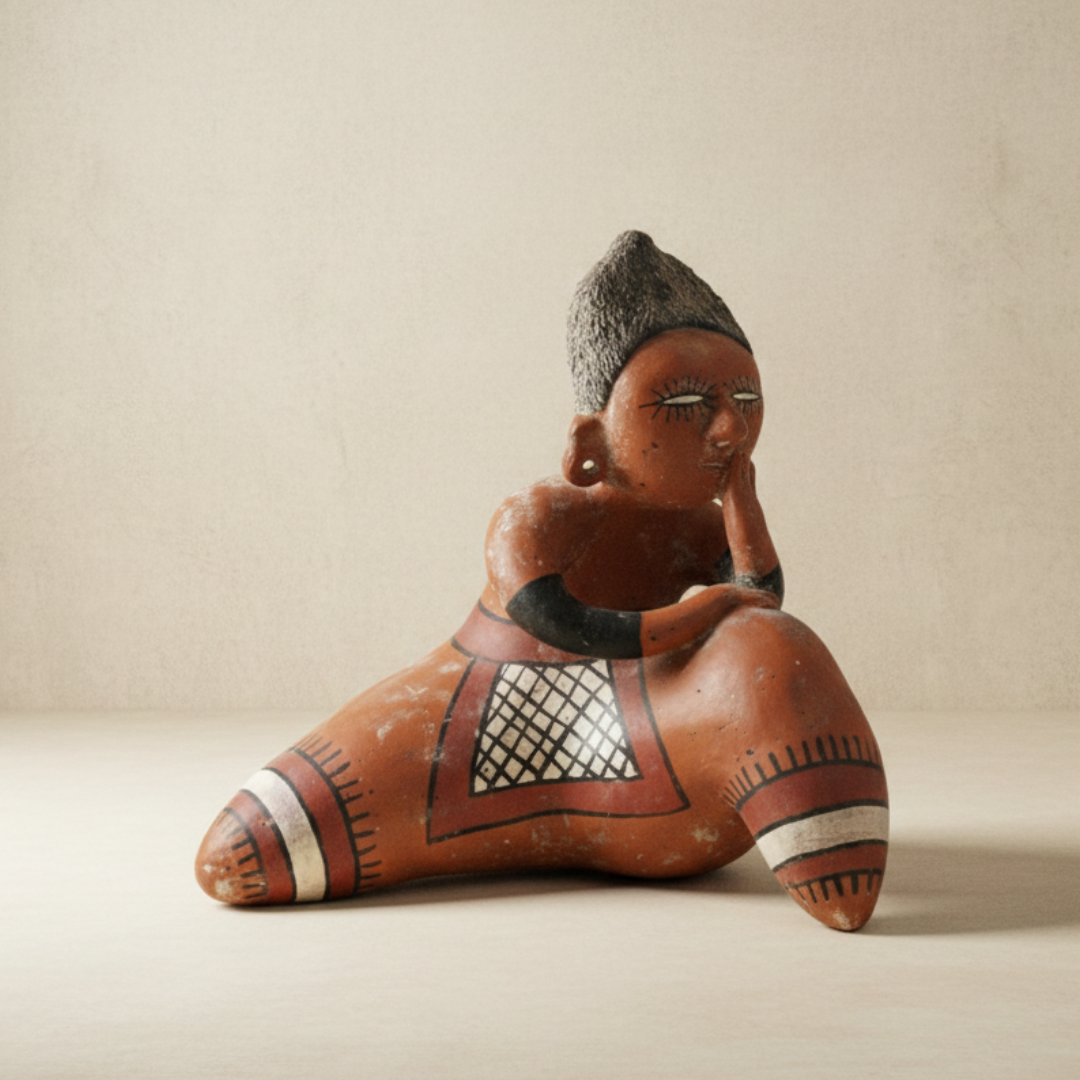 Escultura Mujer sentada